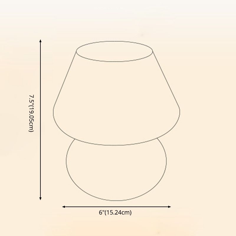 Ultra-modern Simplicity Gourd Table Lamp Hand-Blown Glass Nightstand Lamp for Bedroom