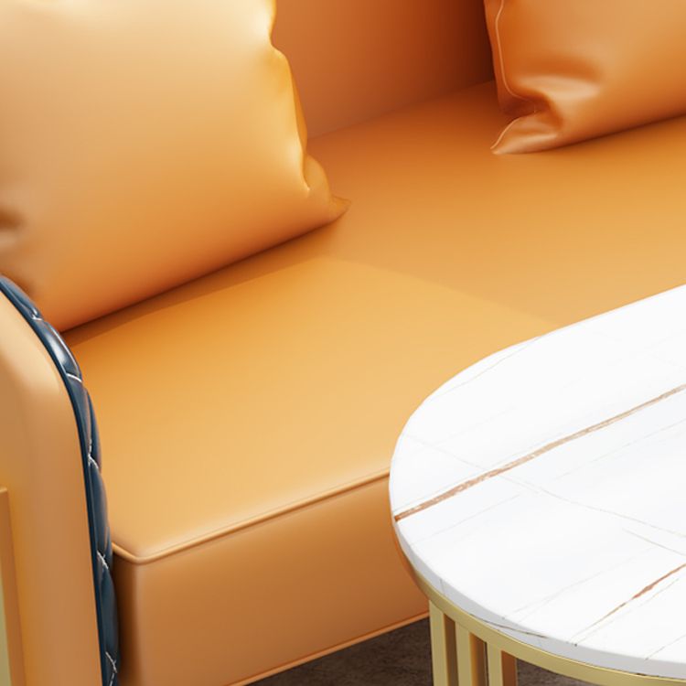 Glam Sintered Stone Dining Set Round 1/2/3/4/5 Pieces Dining Table Set for Home Use