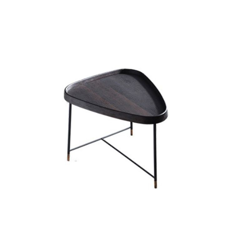 Modern Solid Wood End Table Cross Legs Corner Table for Living Room