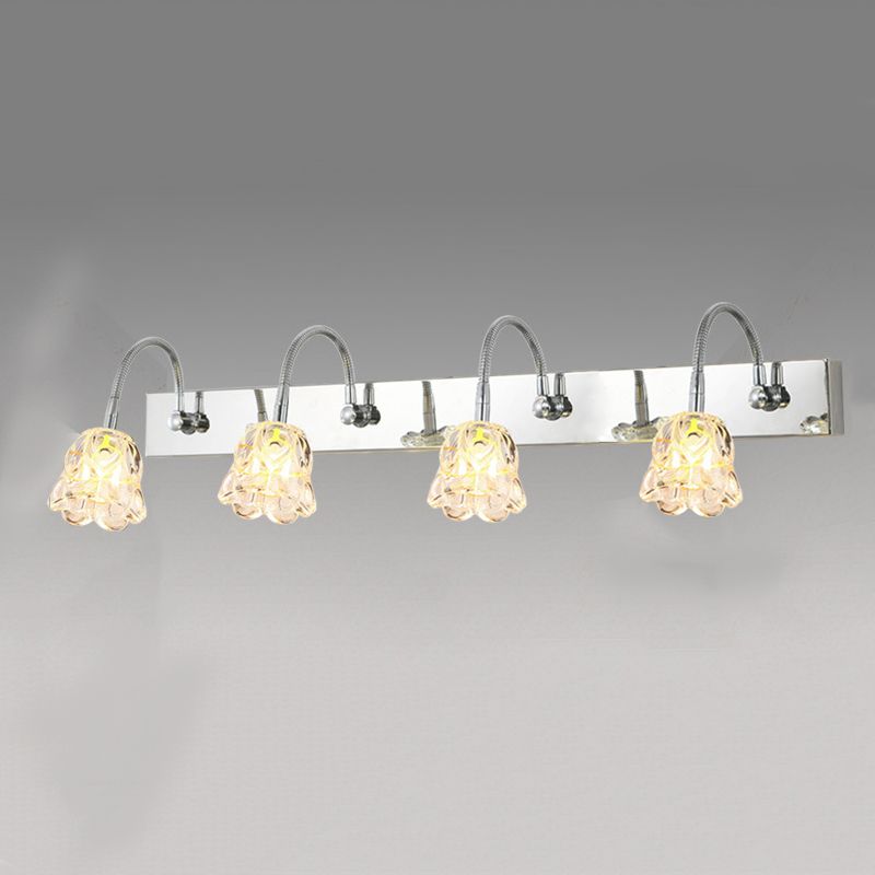 Metal Geometric Bath Light Contemporary Style Multi Lights Vanity Sconce