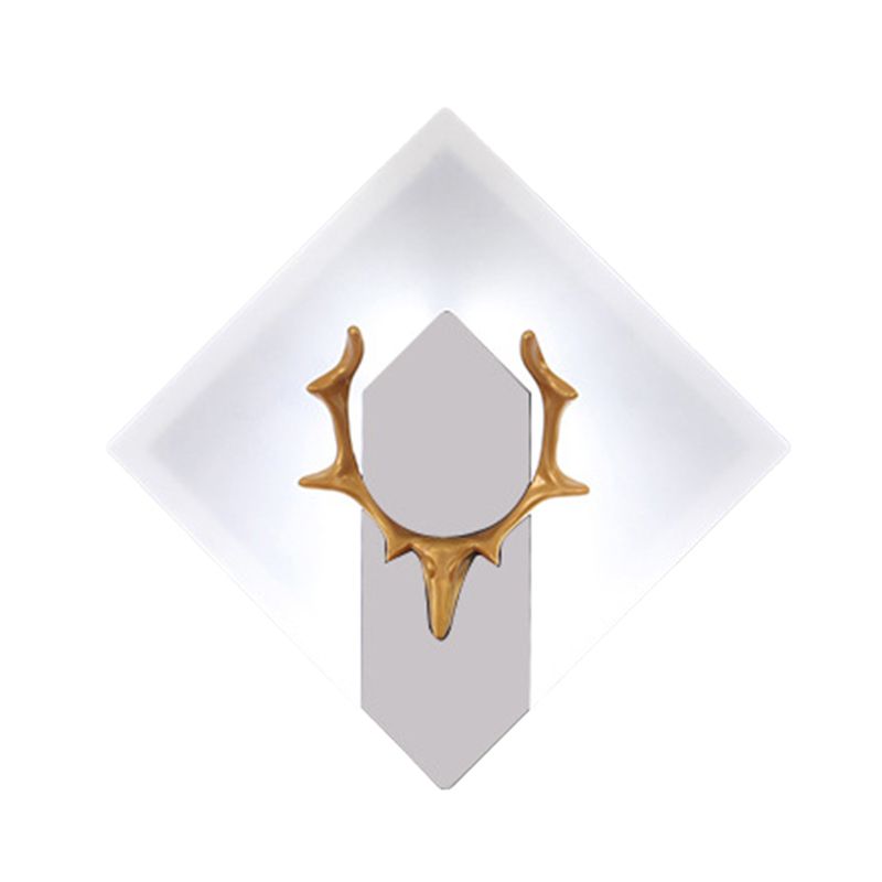 1 Light Unique Shape Wall Mounted Light Modern Sconce Light Fixture