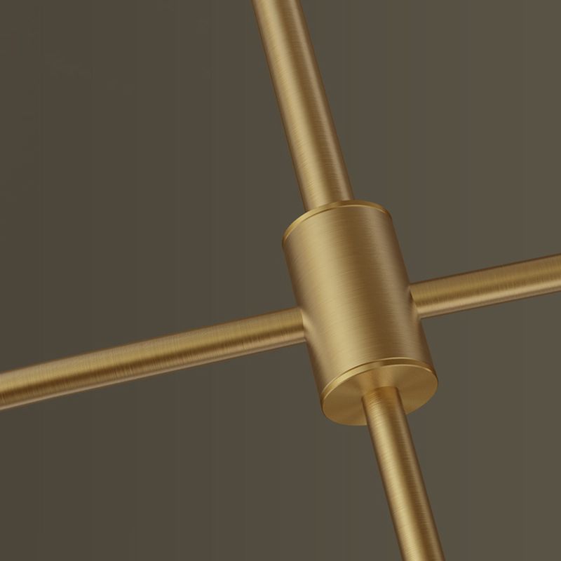 Contemporary Island Light Sphere Glass Island Chandelier Lights in Gold