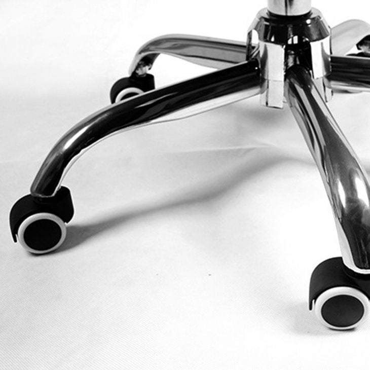 Modern Wheels Arm Chair Microfiber Black Conference Mid-Back Chair