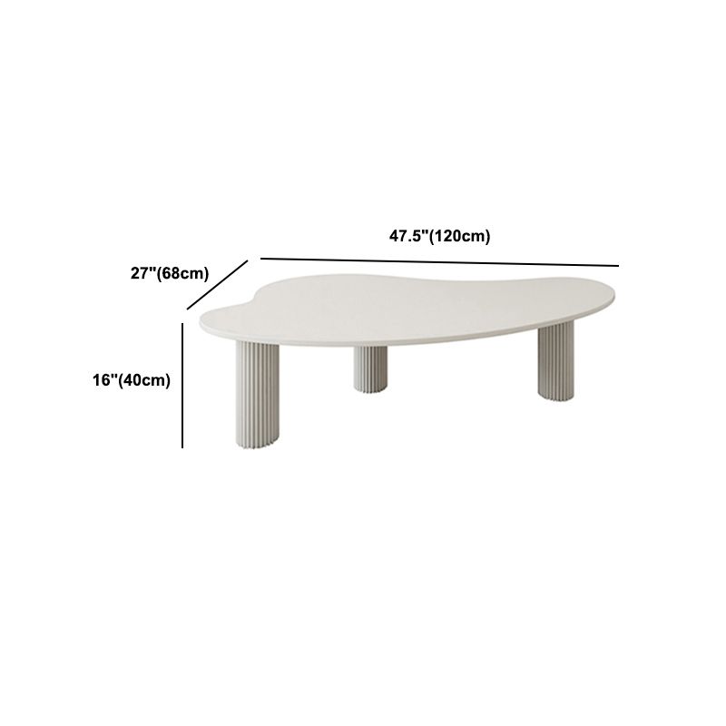 3 Legs Coffee Table Minimalist Slate Coffee Table for Living Room