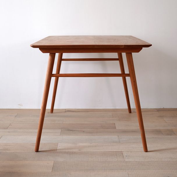 Mesa de comedor rectangular colección de comedor de madera sólida estilo sencillo con 4 pies