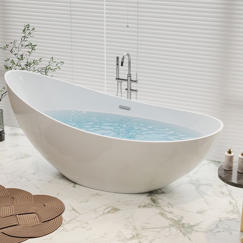 Acrylic Soaking Bathtub Antique Finish Single Slipper Bath Tub