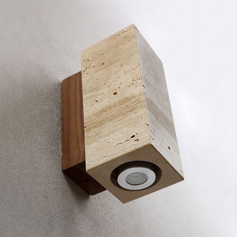 Contemporary Wall Light Fixture Minimalist Marble Wall Light Sconce for Bedroom