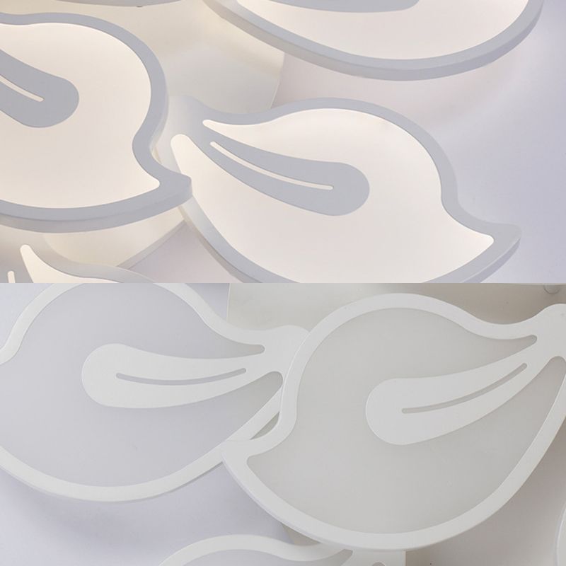 Semiful a filo floreale in metallo Apparecchiatura da soffitto moderno camera da soffitto semifulò