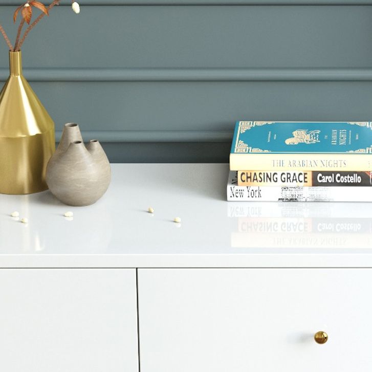 Modern & Contemporary Storage Cabinet Square Chest with Drawer