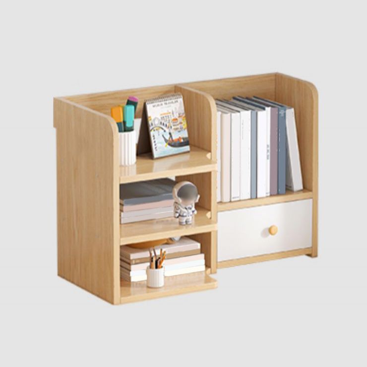 Modern Style Bookshelf Engineer Wood Bookcase with Drawer for Home