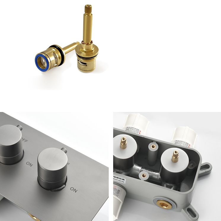 Modern Shower Trim Brass Body Jets Adjustable Shower Head Shower System