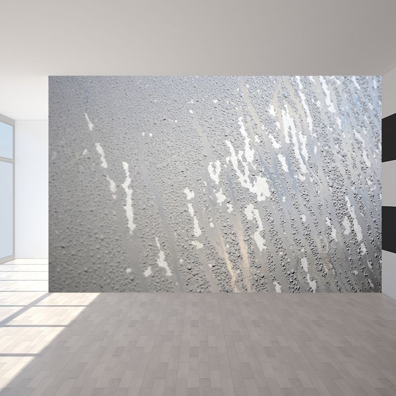 Rusty Metal Industrial Style Mural Wallpaper Stain Resistant Wall Art for Living Room