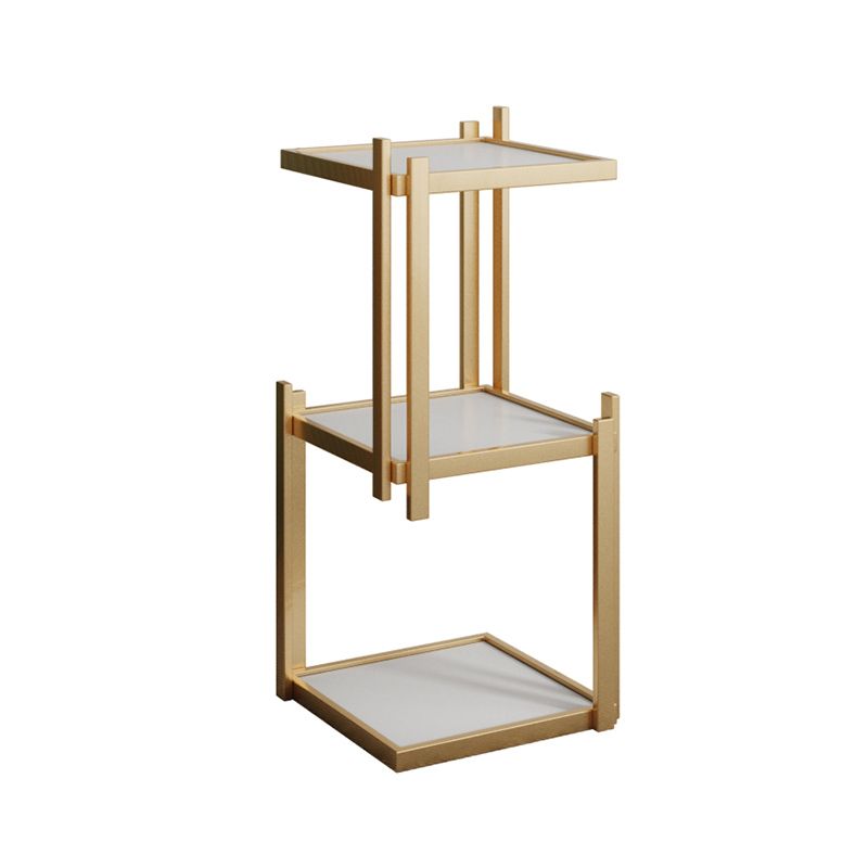 Glam Style Open Bookshelf Vertical Shelf Bookcase for Home Office