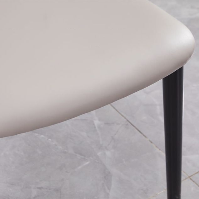 Modern Style Solid Wood Side Chair Matte Finish Open Back Dining Chair