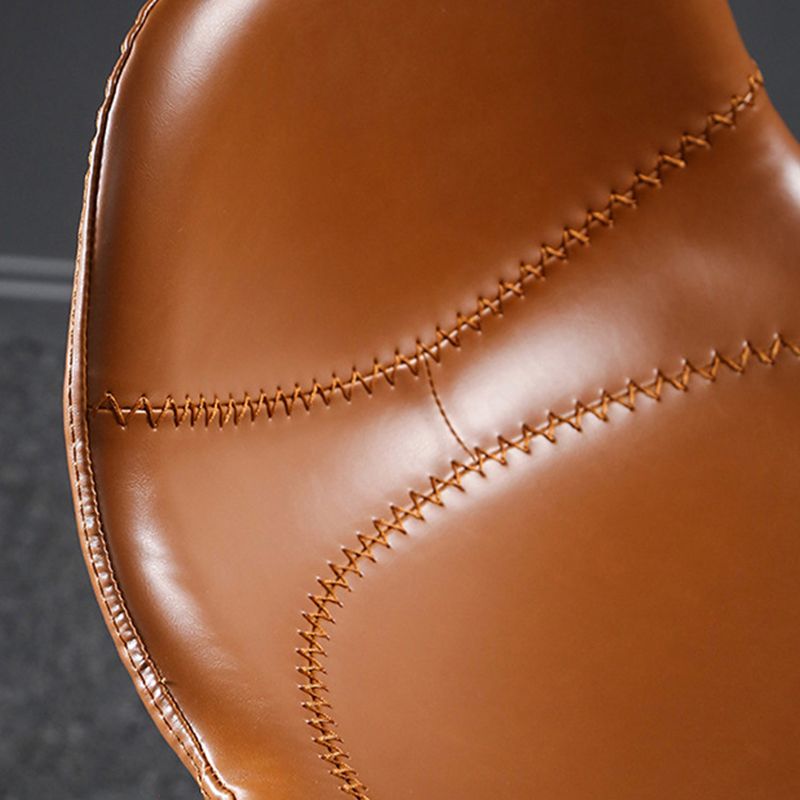 Modern Adjustable Height Barstool Faux Leather Swivel Bar Stools