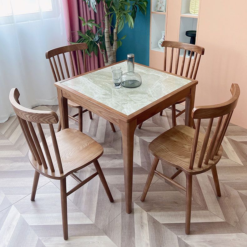 Industrieel grijs gesinterde stenen tafel standaard keuken eettafel met 4 potenbasis