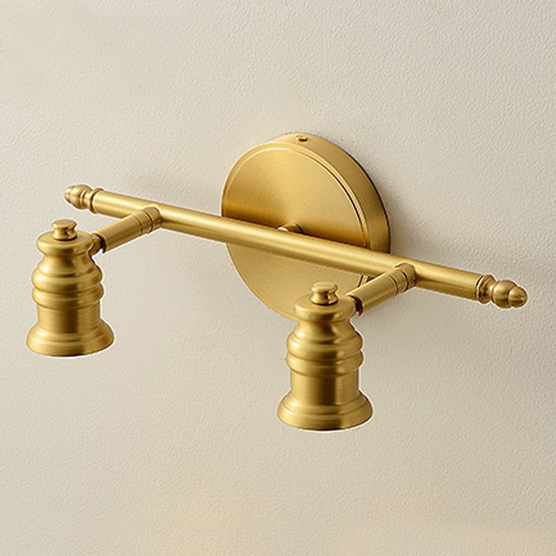 Minimalist Linear Vanity Lighting, Metal Vanity Light in Gold for BathRoom