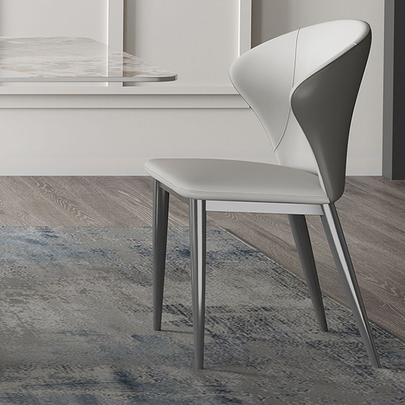 Luxury 1/3/4/5/7 Pieces Dining Set Sintered Stone Dining Table with Leather Chairs