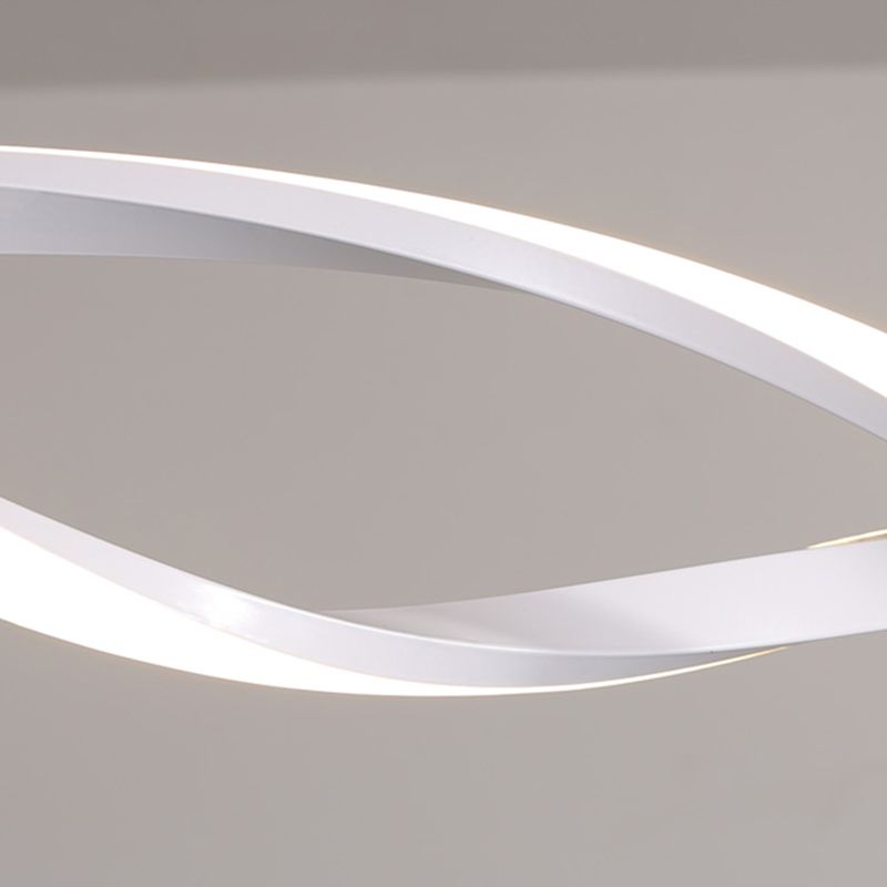 Modern Metal Island Light armatuur Lineair Restaurant Hanglamp met 2-head met acrylschaduw