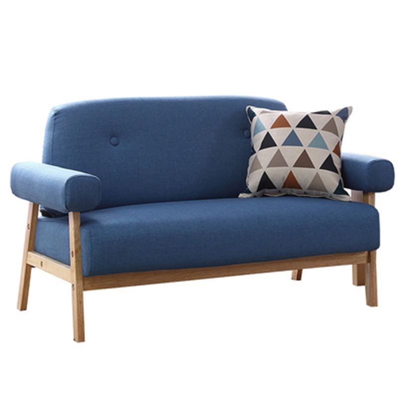 Standard Pillow Top Arm Sofa Linen Contemporary Sofa for Living Room