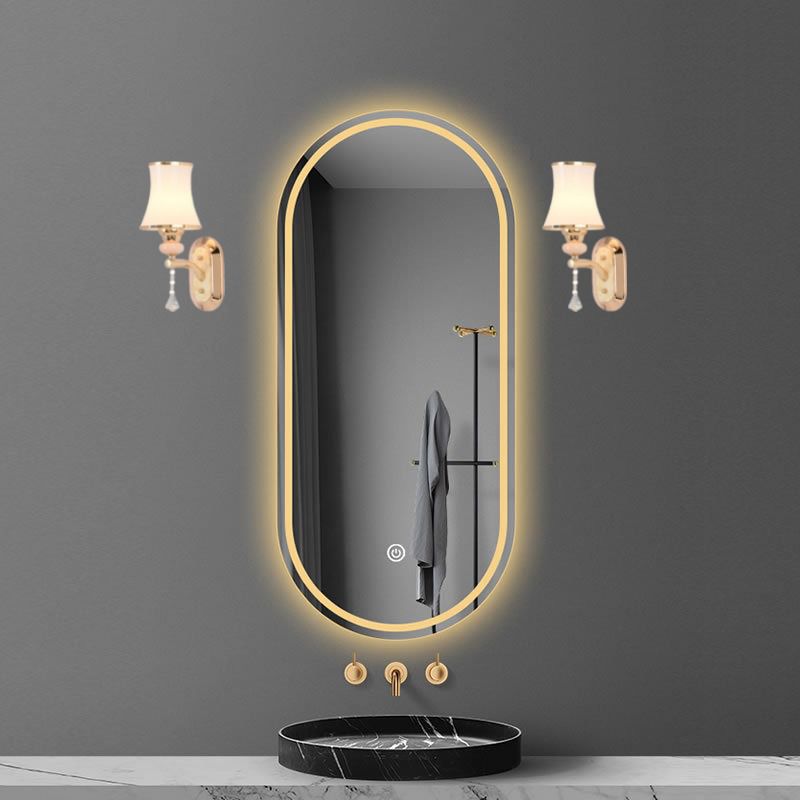 Modern Simple Vanity Light Cylinder Shape Vanity Lamp with Glass Shade for Shower Room
