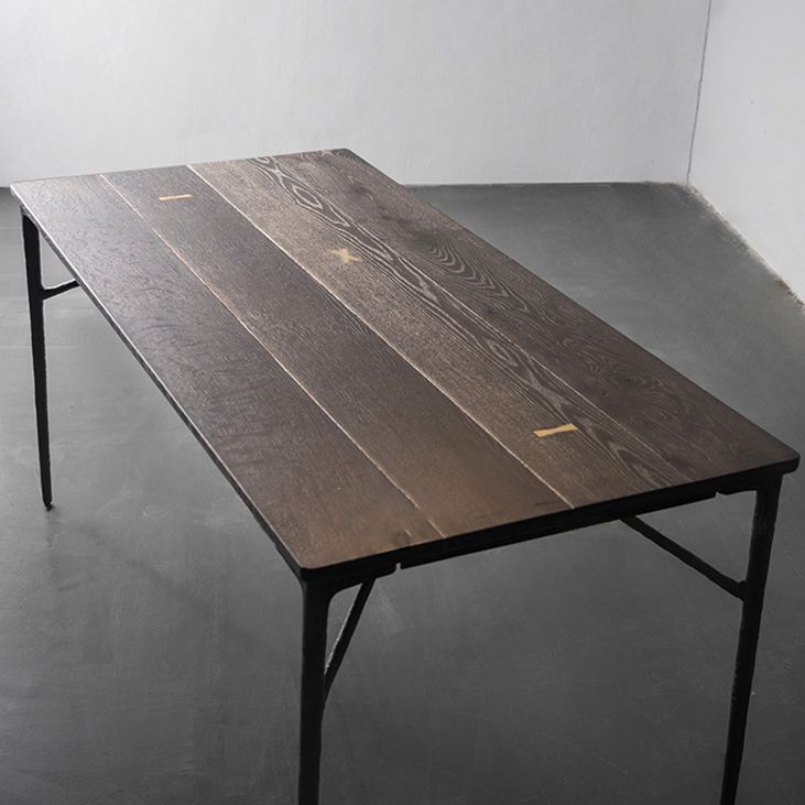 Rectangle Oak Solid Wood Furniture Luxury Style Dining Room Collection