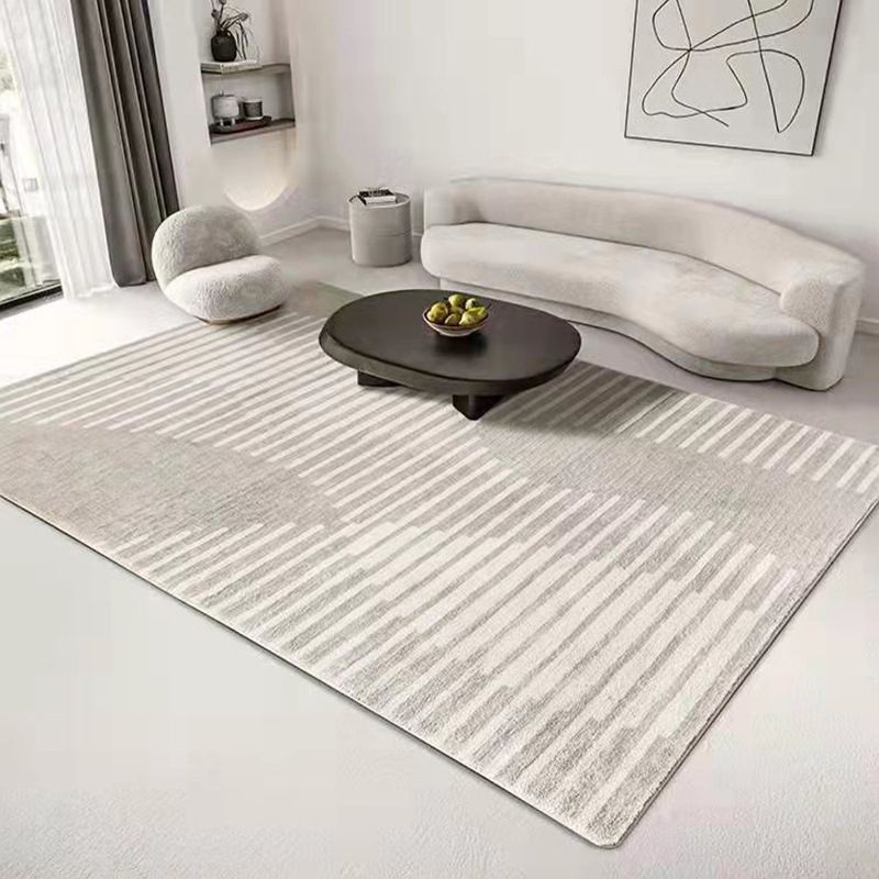 Simplicity Area Rug Polyester Indoor Carpet Stain Resistant Rug for Living Room Decoration