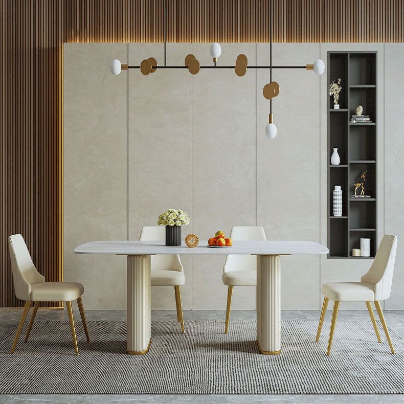 1/2/3/5 Pcs Dining Table Set with Chair Sintered Stone Dining Table Set