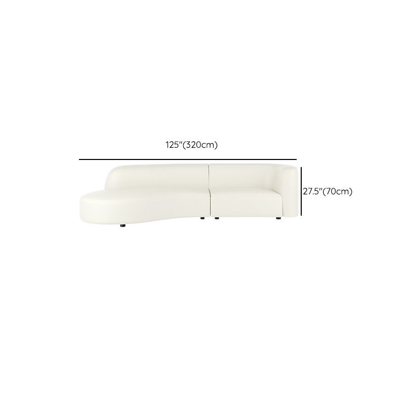 Durable Sectionals Stain-Resistant Square Arms Sofa for Living Room