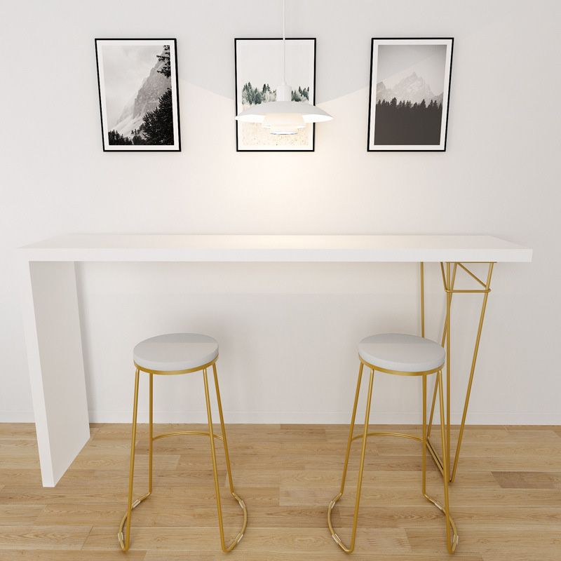 Modern Bar-height Table Solid Wood Top 41.3-inch Height Table