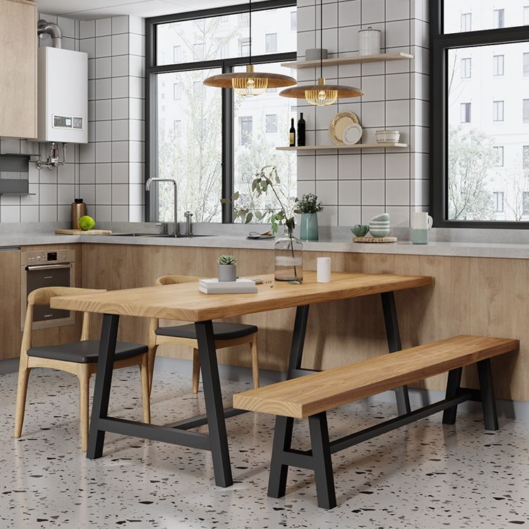 Modern 1/4/5 Pieces Dining Set Rectangle Pine Wood Dining Table for Kitchen Dining Room