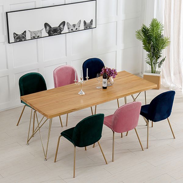 Mesa tradicional de comedor de madera maciza de pino de mesa de lujo para el hogar