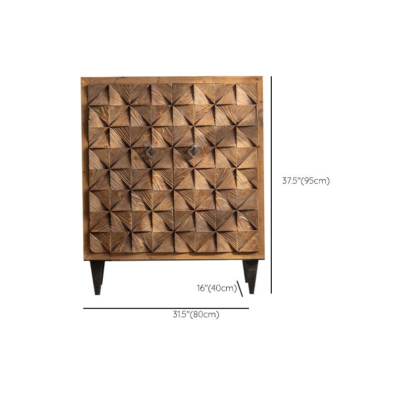 Industrial Standard Natural Accent Chest Distressed Wood Accent Cabinet
