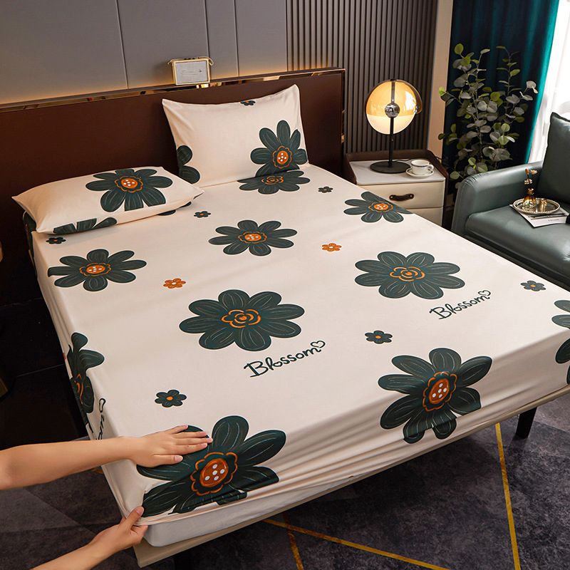 1 and 2 Piece Floral Bed Sheet Cotton Blend Dust Mite Resistant Bed Sheet Set