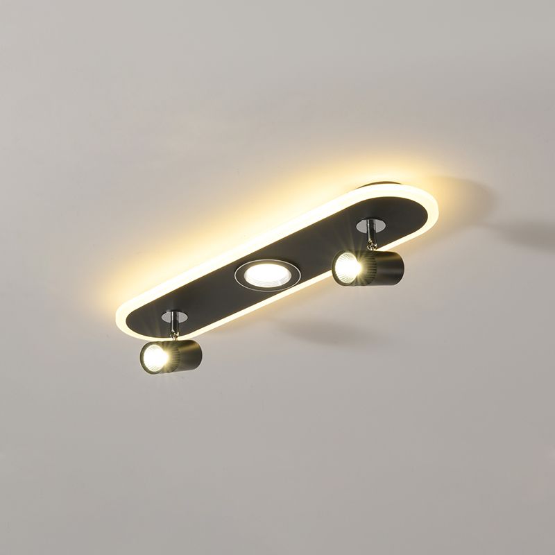 Forme cylindrique LED Rail Plafon