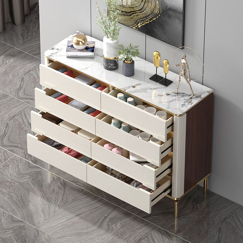15.75-inch Width Storage Chest Stone Top Storage Chest Dresser for Bedroom