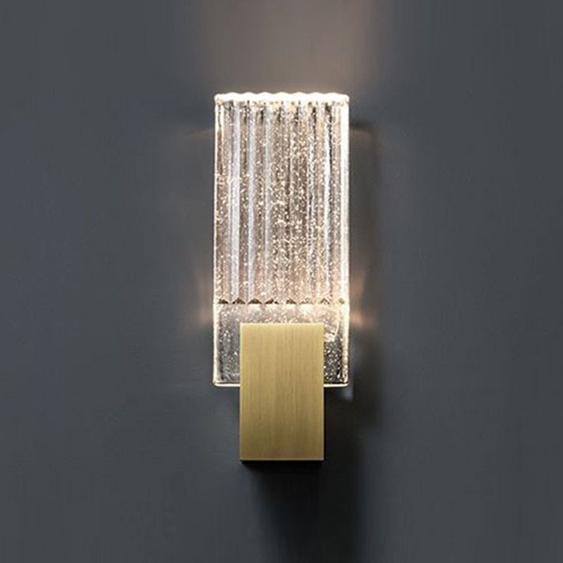Postmodern Crystal Wall Sconce Golden Wall Mounted Lights Fixture for Bedroom