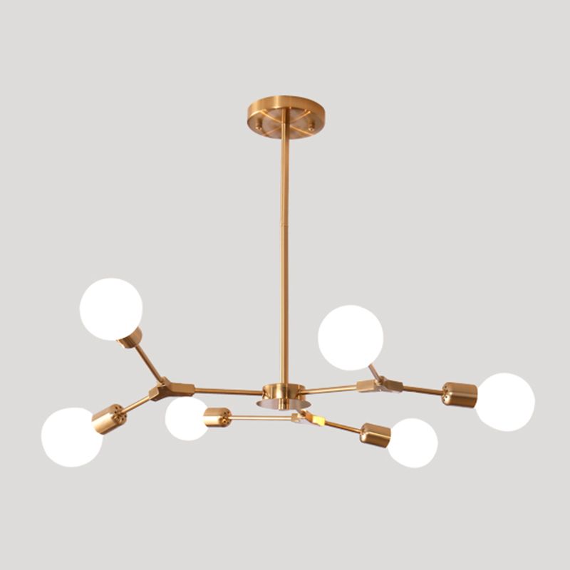 Industrieel multi -light kroonluchter verstelbaar metaalhanglicht voor woonkamer