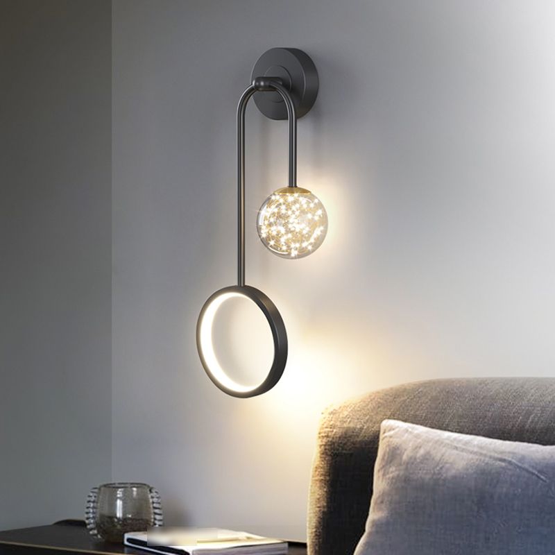 Geometry Shape Metal Wall Lighting Ideas Modern Style Wall Light Fixtures