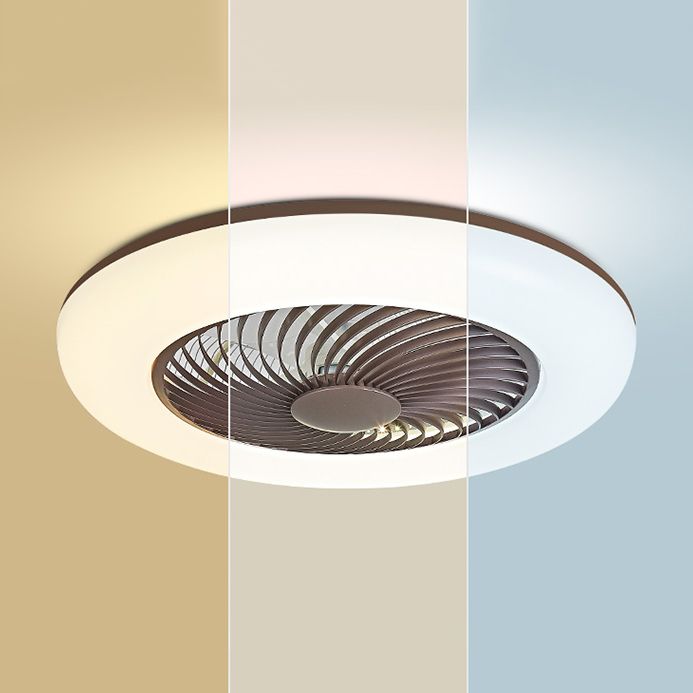 1 Light Ceiling Fan Lighting Modern Style Metal Ceiling Fan Light for Dining Room