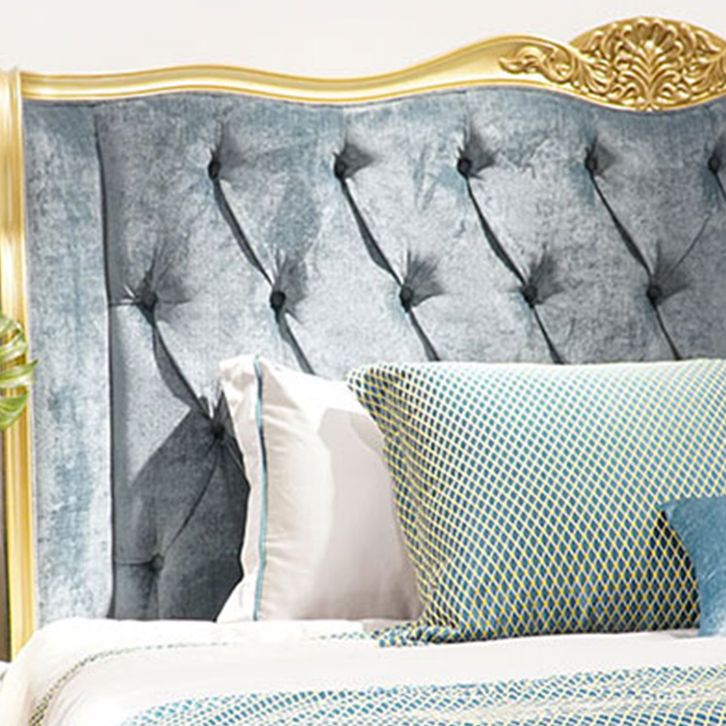 Modern Adjustable Height Bed Upholstered Headboard Standard Bed