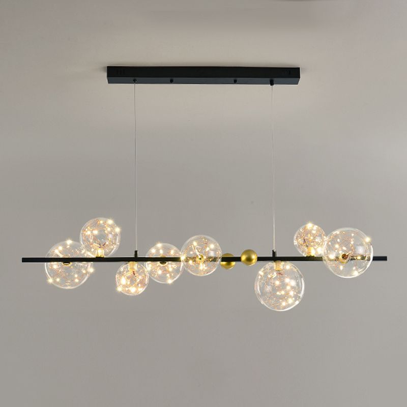 8 Lichtkugel Island Leuchten zeitgenössische Glasanhänger -Leuchten