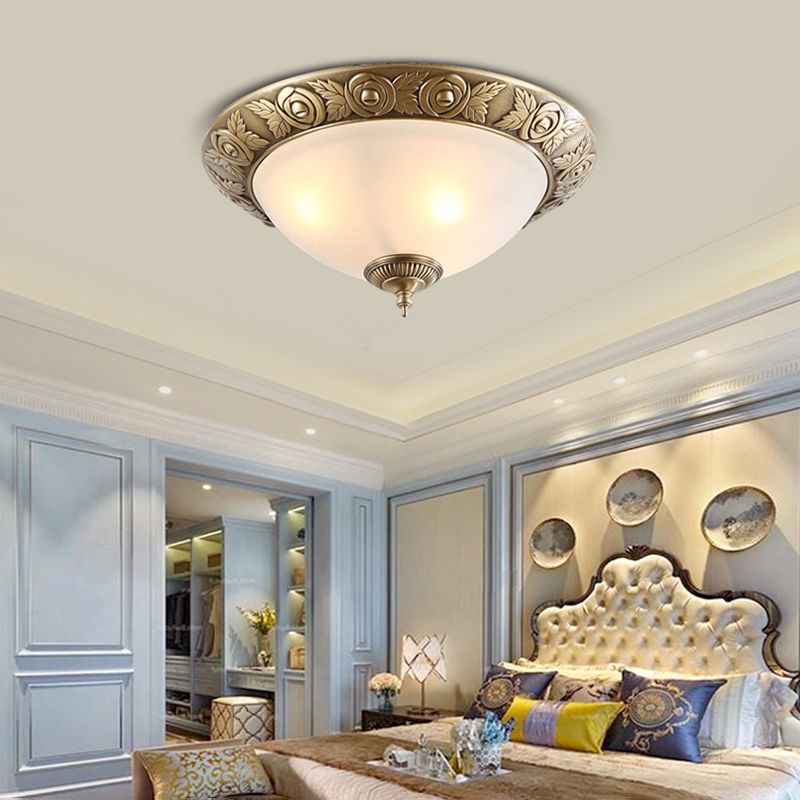 Plafonnier géométrique en verre blanc, Style traditionnel, plafonnier pour chambre à coucher
