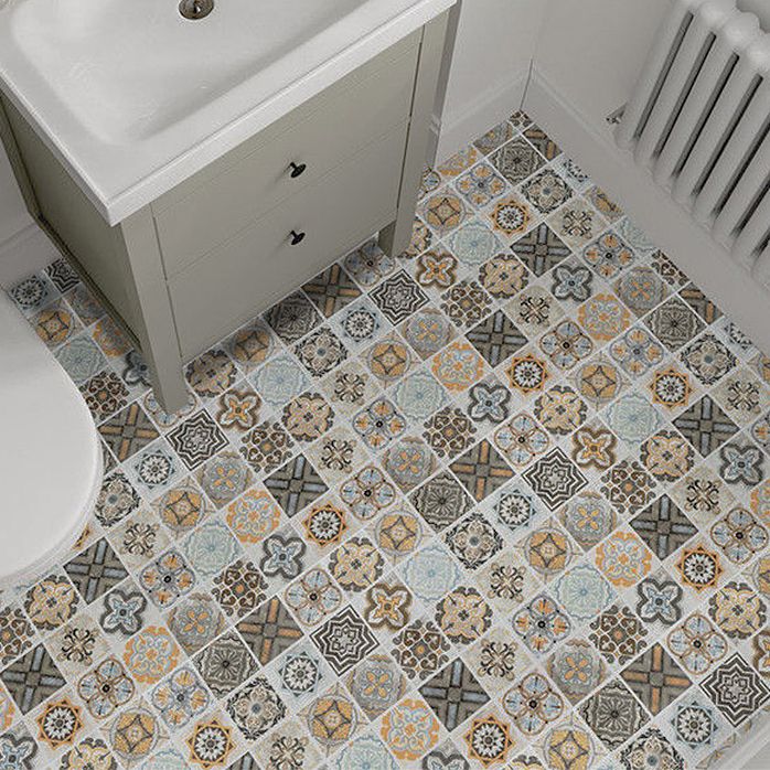 Modern PVC Flooring Peel and Stick Porcelain Tile Look Vinyl Plank Flooring