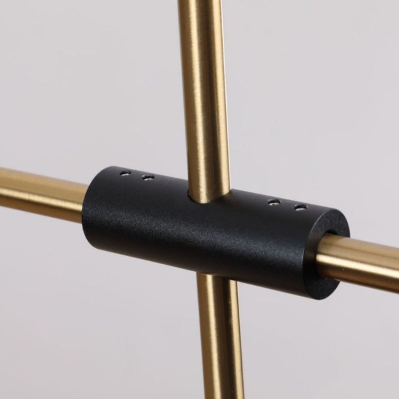 Lámpara de múltiples lámparas de lámparas de isla de cilindro moderna lámpara colgante con sombra de metal