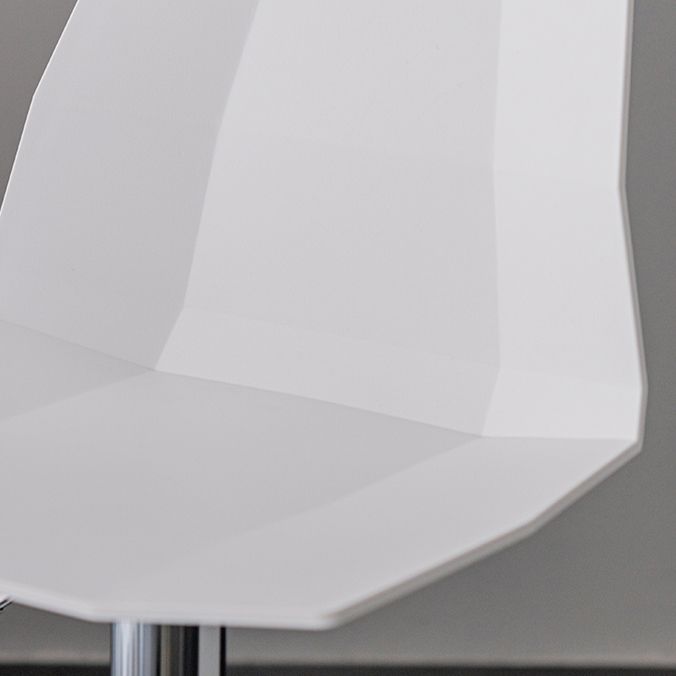 Industrial Backrest Armless Counter Stool Adjustable Iron Stool with Plastic Cushion