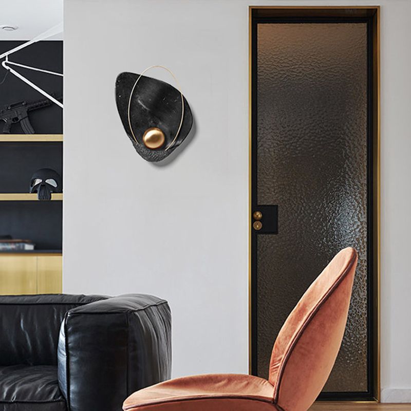 Stone Geometric Wall Sconce Lighting Modern Style 1 Light Wall Lamps