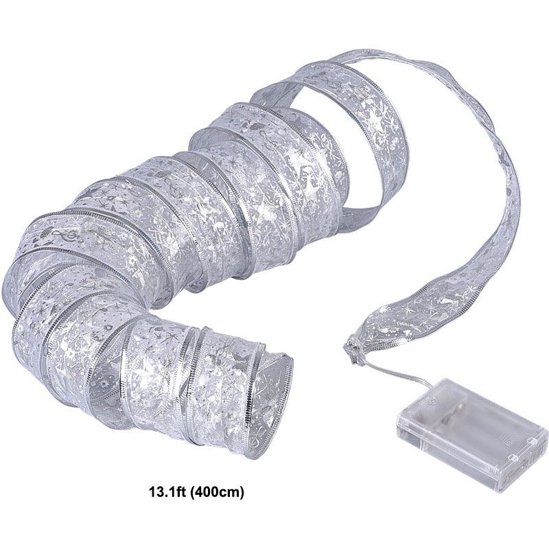 Modern Creative Rope Light Copper Wire Ribbon Light Post for Christmas Decorate