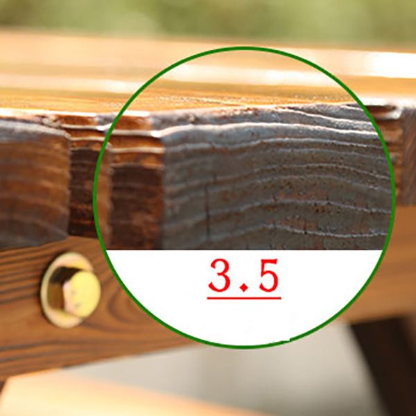 Farmhouse Rectangle Patio Table Water Resistant Picnic Table