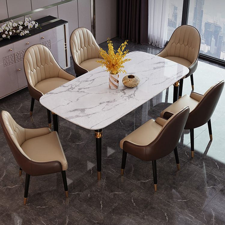 Marble 1/2/5/7 Pieces Dining Set Modern Dining Furniture Set /Separate Items
